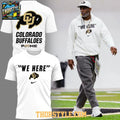 Colorado Buffaloes We Here 2026 New Season All White Shirt