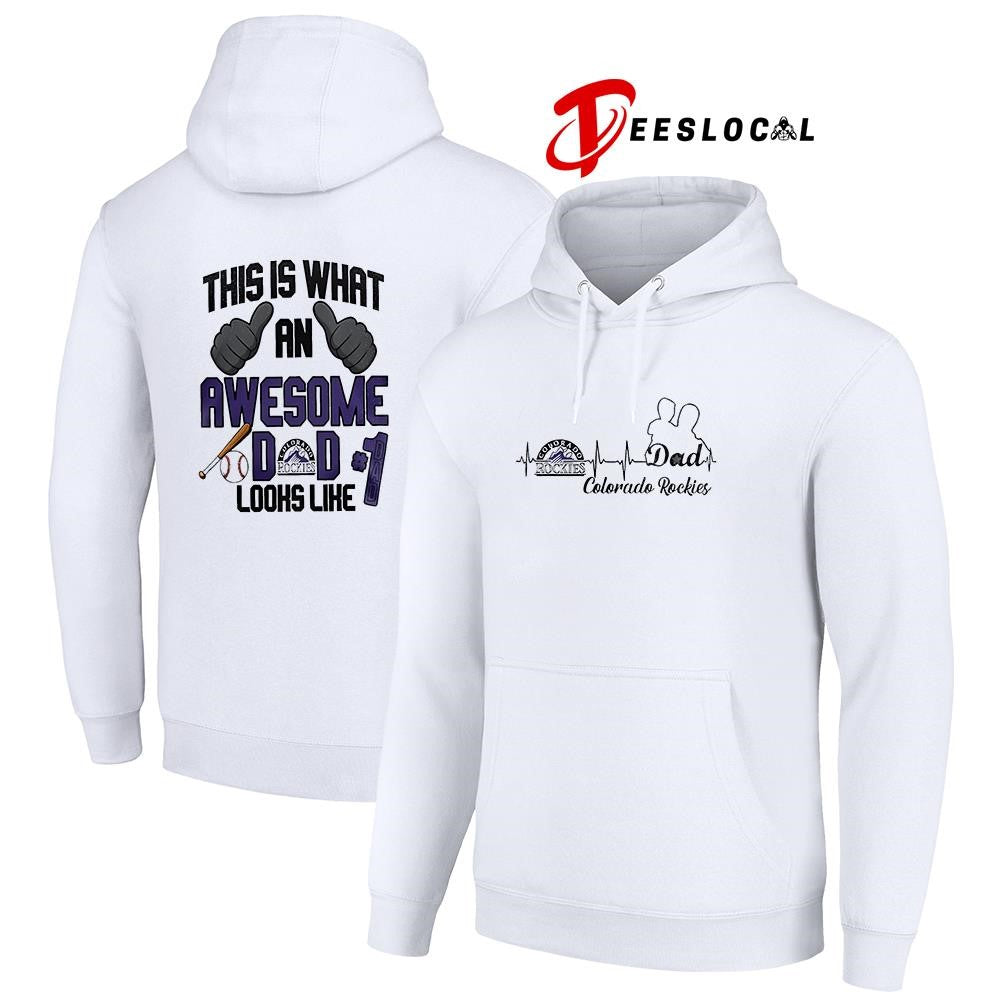 Colorado Rockies Father Day this is what an awesome dad looks like shirt