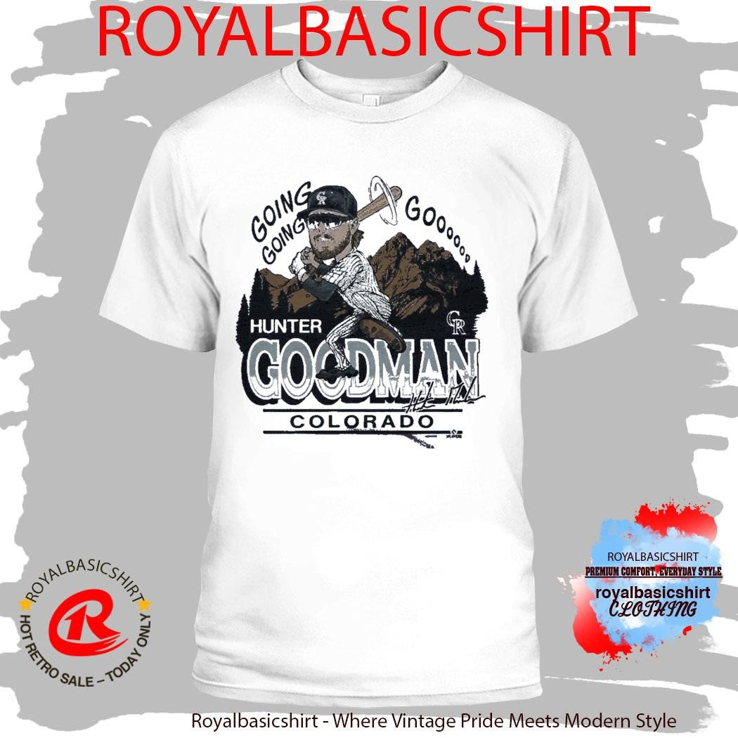 Colorado Rockies Hunter Goodman Signature Shirt