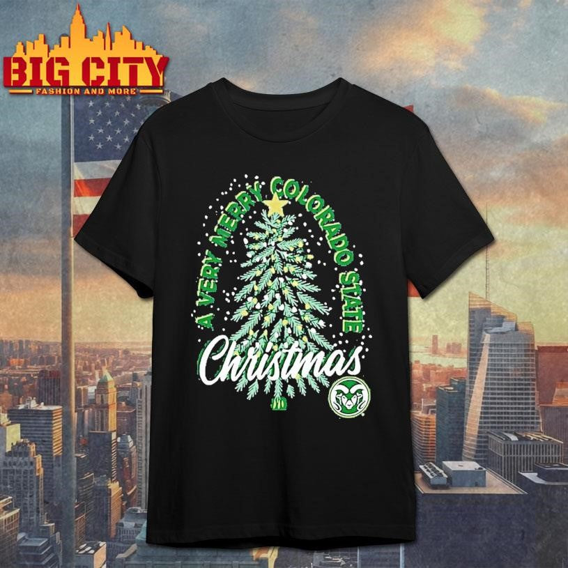Colorado State Rams Christmas Tree Holiday Shirt