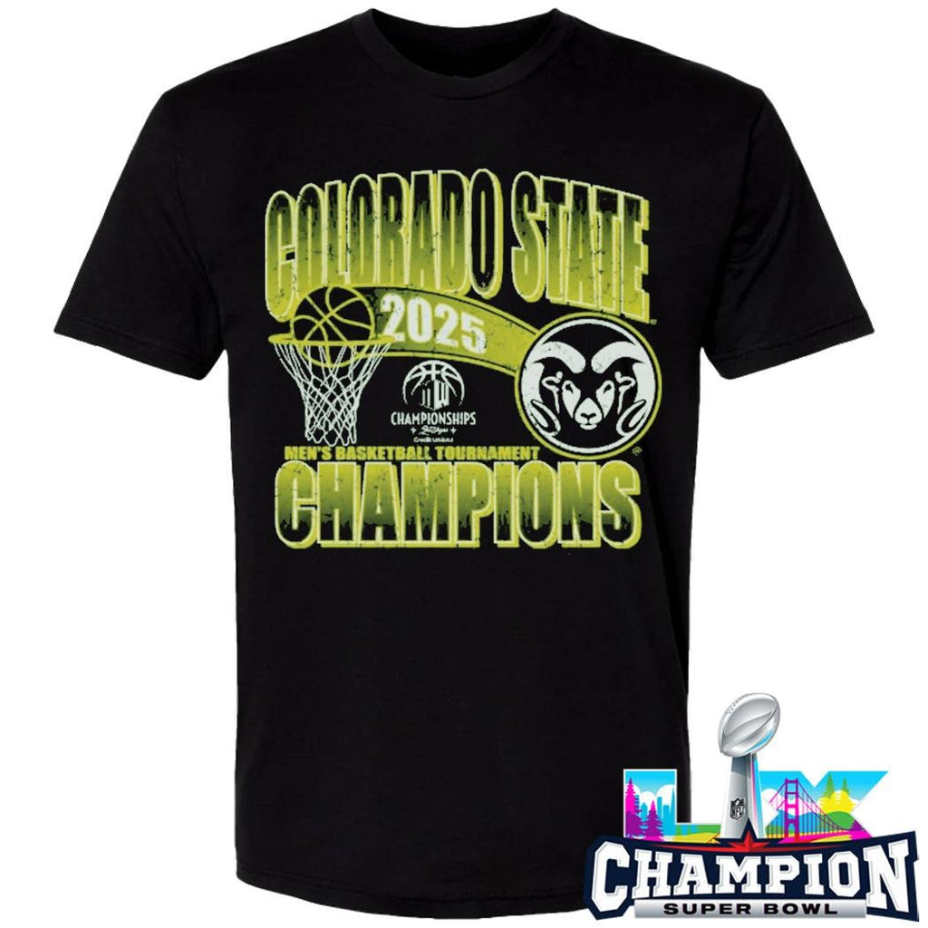 Colorado State Rams Men’s Basketball 2025 Mwc Tournament Champions Shirt