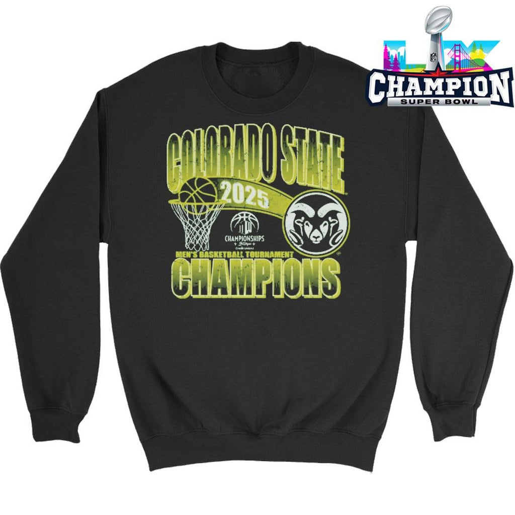 Colorado State Rams Men’s Basketball 2025 Mwc Tournament Champions Shirt
