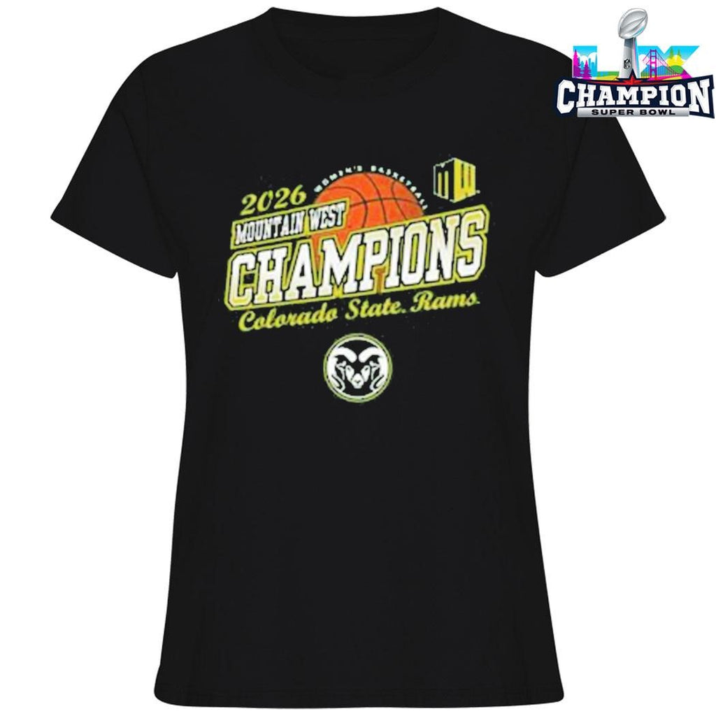 Colorado State Rams Women’s Basketball 2026 Mountain West Tournament Champions Shirt