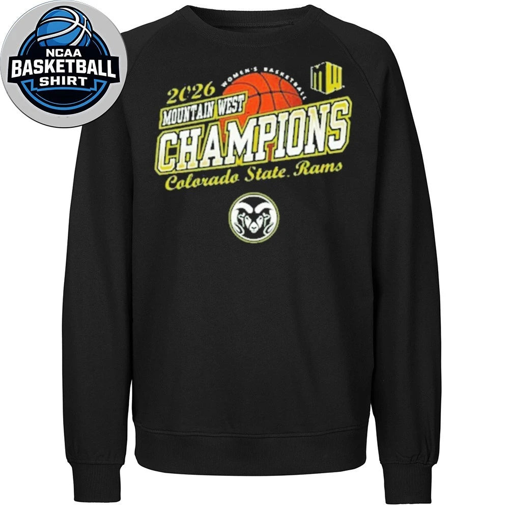 Colorado State Rams Women’s Basketball Champions 2026 Mountain West Tournament Logo Shirt