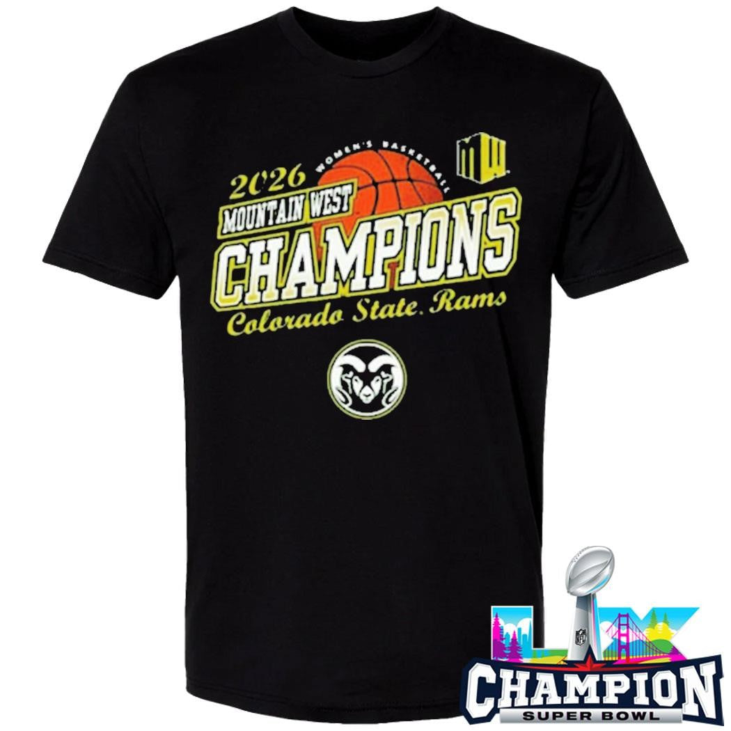 Colorado State Rams Women’s Basketball Champions 2026 Mountain West Tournament Shirt
