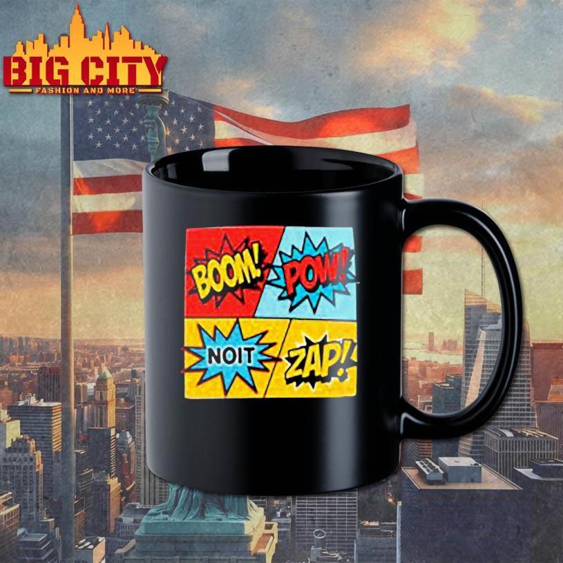 Comic Book Onomatopoeia BOOM POW ZAP Shirt