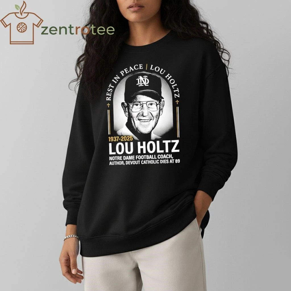 Commemorating Lou Holtz (1937-2026) – Notre Dame Football Legend tee