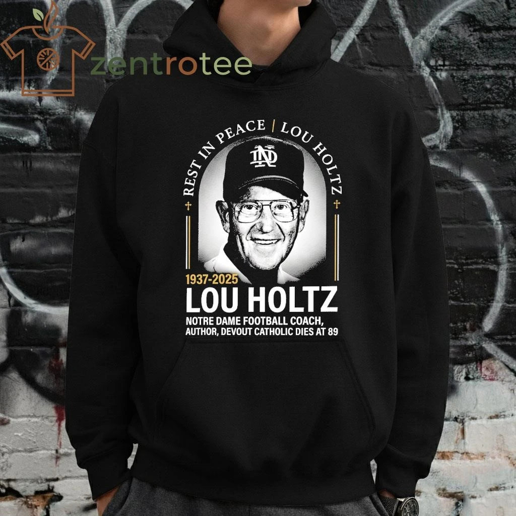 Commemorating Lou Holtz (1937-2026) – Notre Dame Football Legend tee