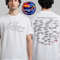 Conan Gray Wishbone World Tour 2026 Tour Map Dates White Two Sided Shirt