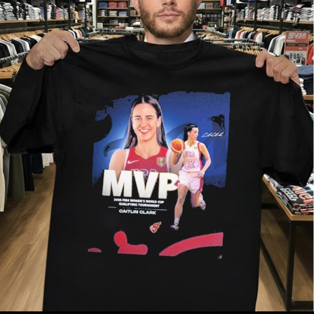 Congrats Caitlin Clark Being Named The MVP 2026 FIBA Womens World Cup Qualifying Tournament T-Shirt