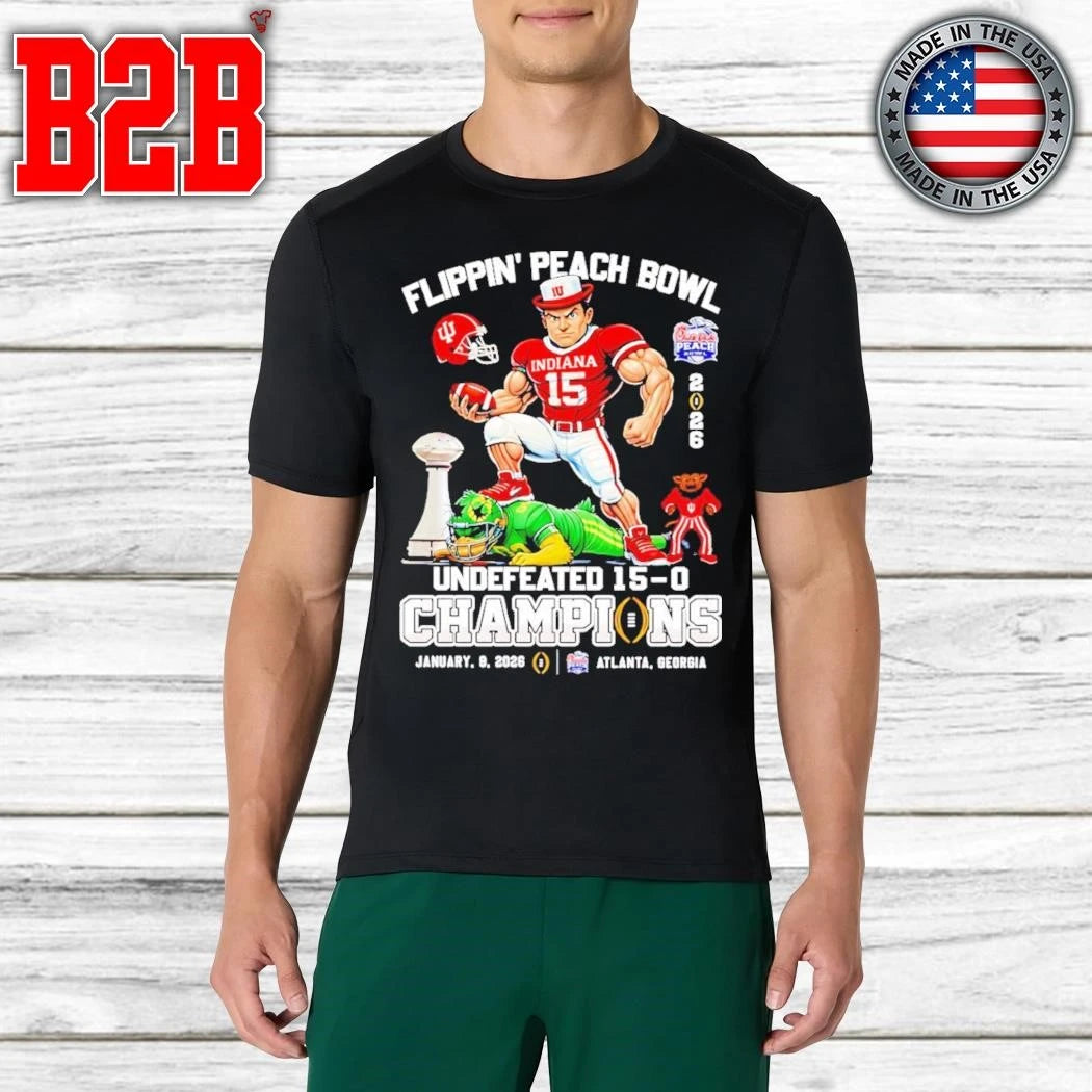 Congrats Hoosiers Flippin’ Peach Bowl Champs Undefeated 15-0 Shirt