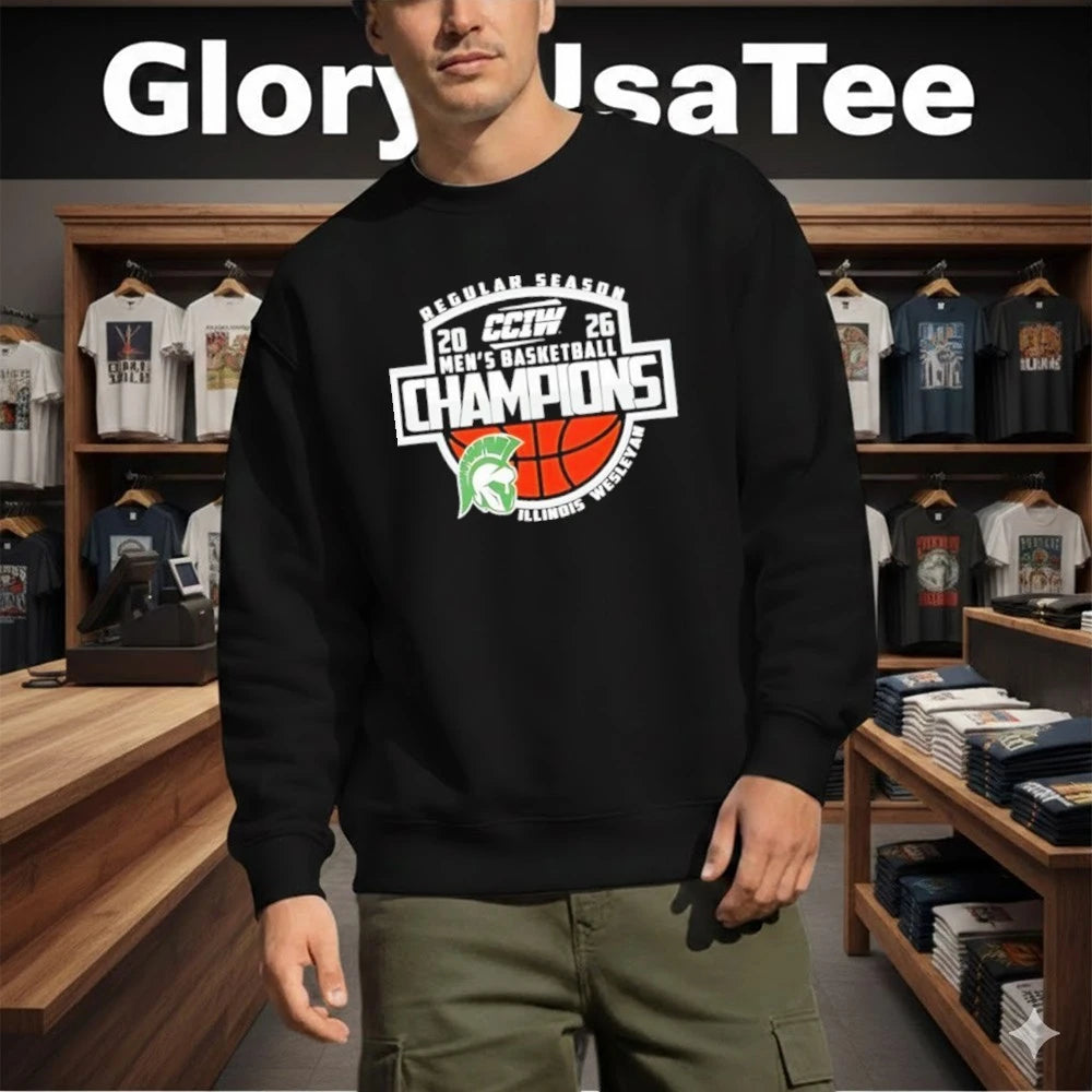 Congrats Illinois Wesleyan Champions CCIW Men’s Basketball Regular Season 2026 Shirt