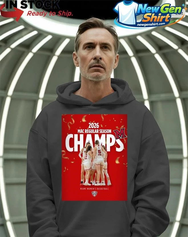 Congrats Miami RedHawks Women’s Basketball 2026 MAC Regular Season Champions Shirt