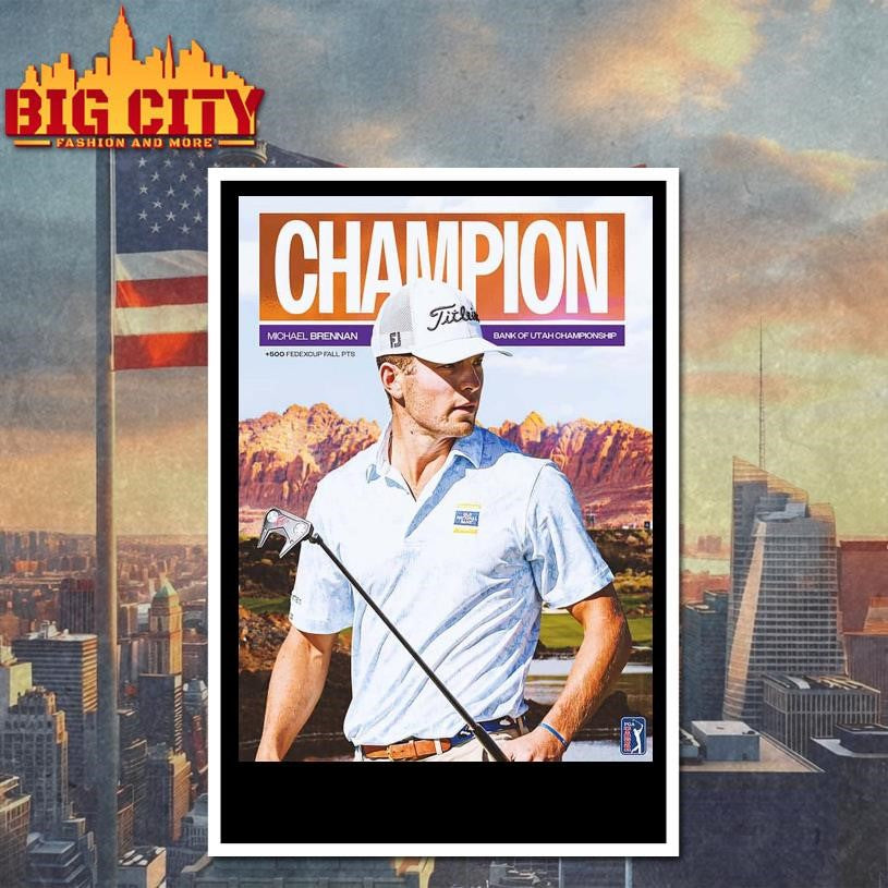 Congrats Michael Brennan To The Champions Bank of Utah Championship PGA Tour Shirt