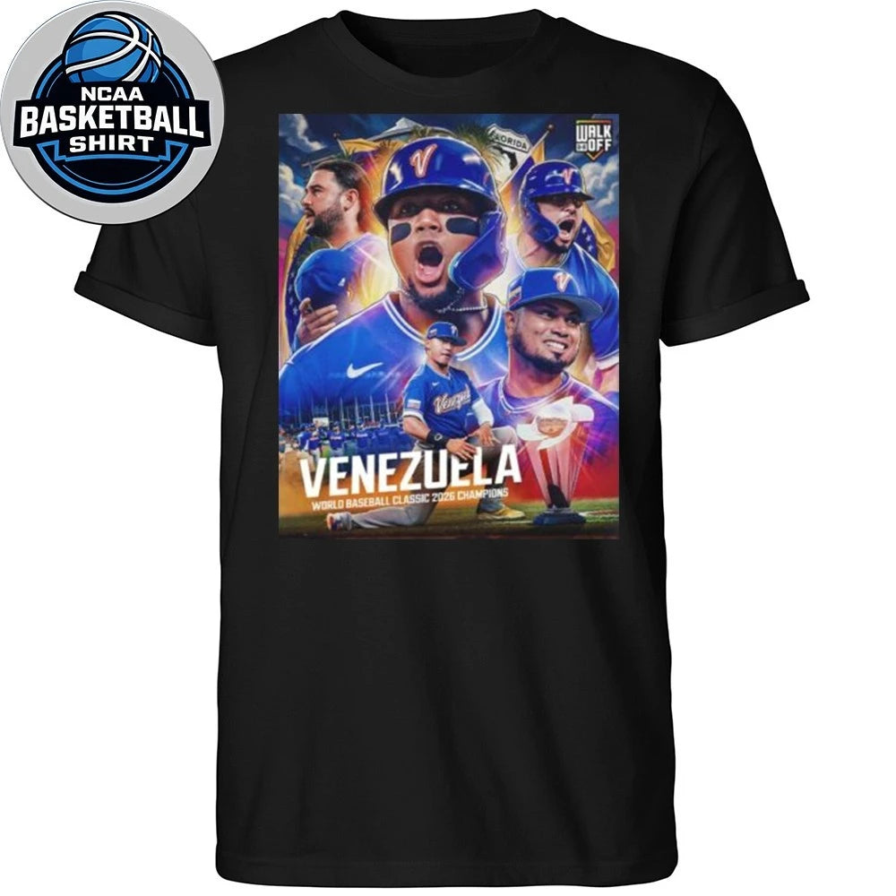 Congrats Team Venezuela Defeat Team USA To Become World Baseball Classic 2026 Champions First Time Ever T-Shirt
