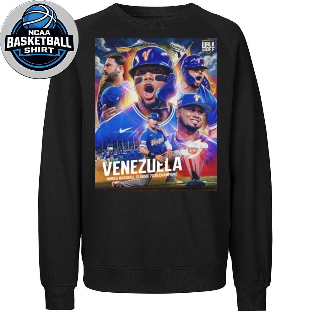 Congrats Team Venezuela Defeat Team USA To Become World Baseball Classic 2026 Champions First Time Ever T-Shirt