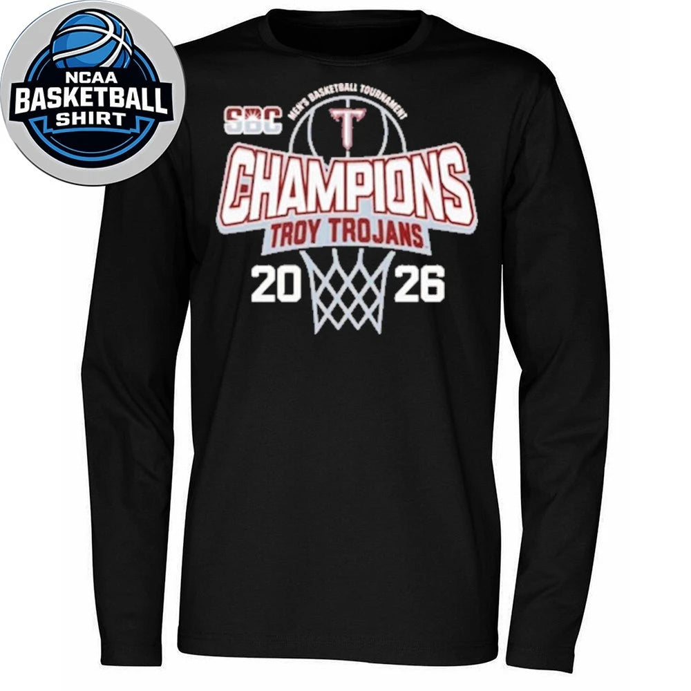 Congrats Troy Trojans Champions 2026 Sun Belt Men’s Basketball Tournament Shirt