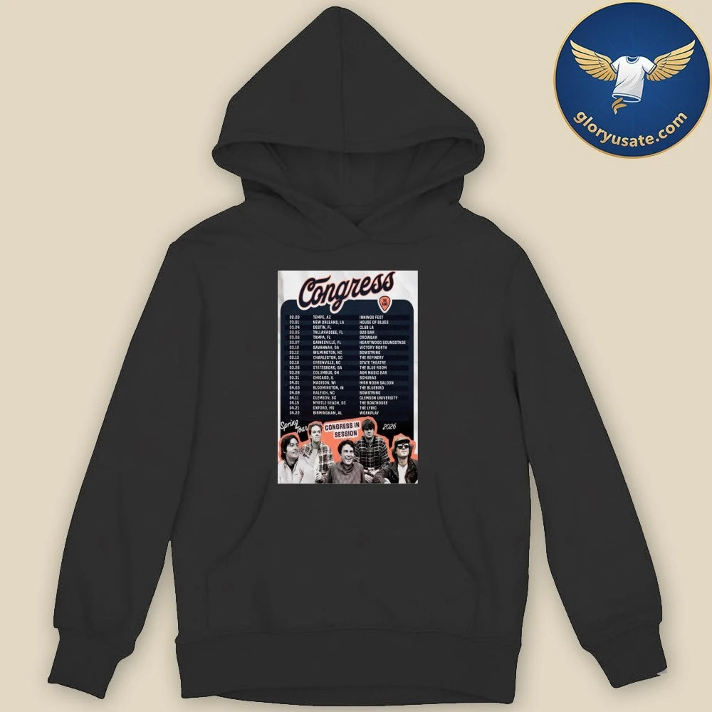 Congress The Band Spring Tour 2026 Poster Dates Shirt
