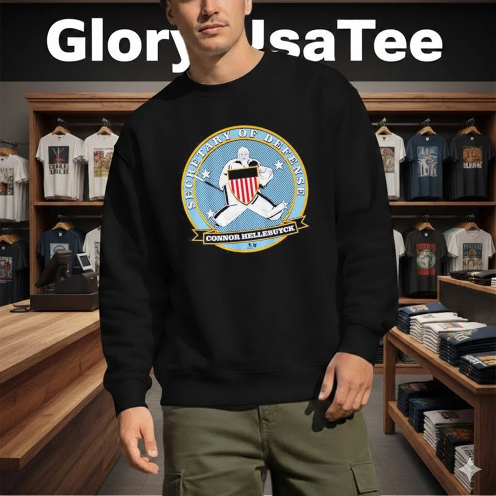 Connor Hellebuyck Secretary of Defense Logo Shirt