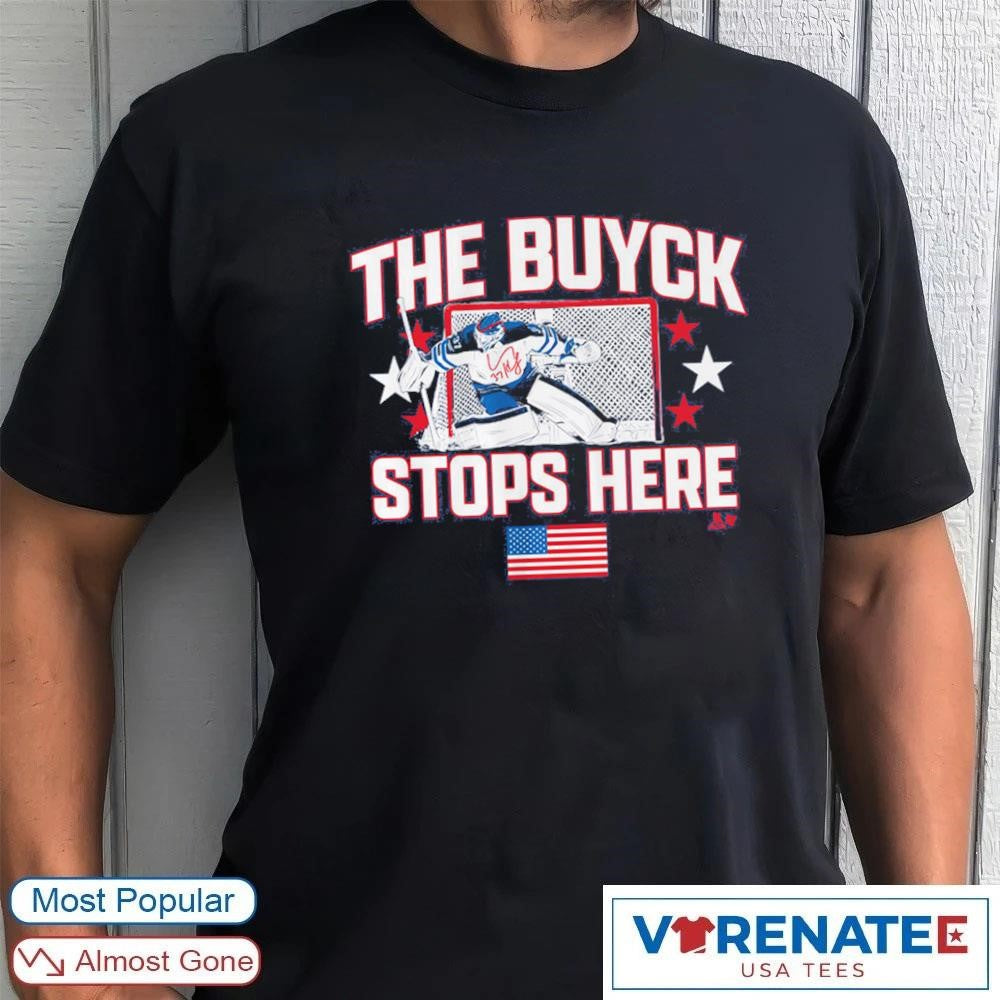 Connor Hellebuyck The Buyck Stops Here USA Hockey Signature shirt