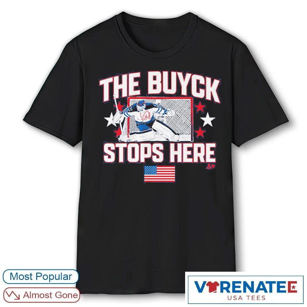 Connor Hellebuyck The Buyck Stops Here USA Hockey Signature shirt