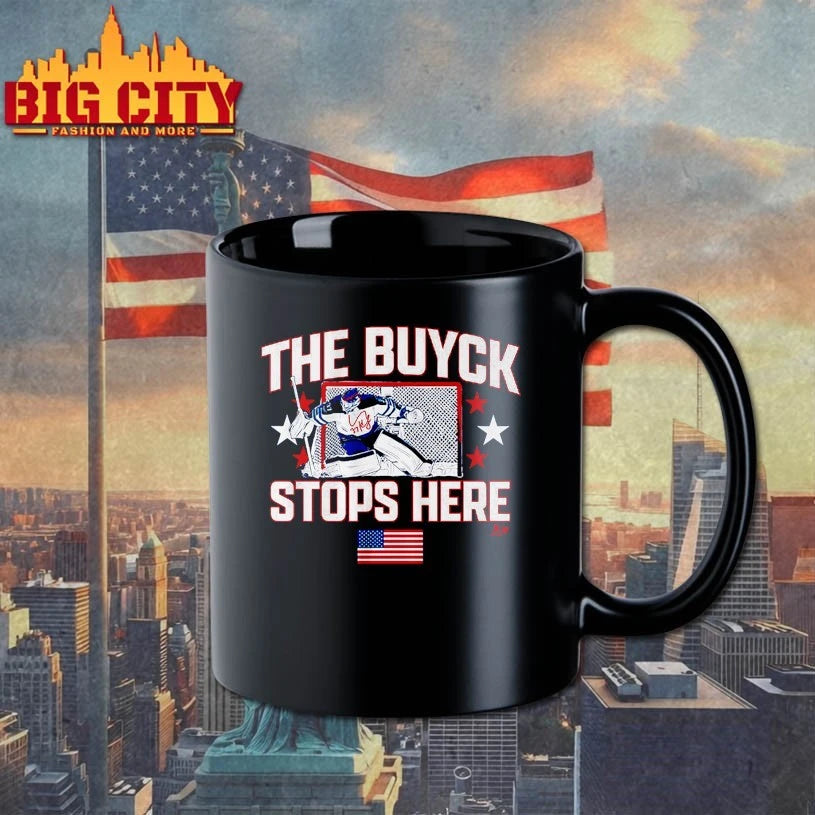 Connor Hellebuyck The Buyck Stops Here signature T-shirt
