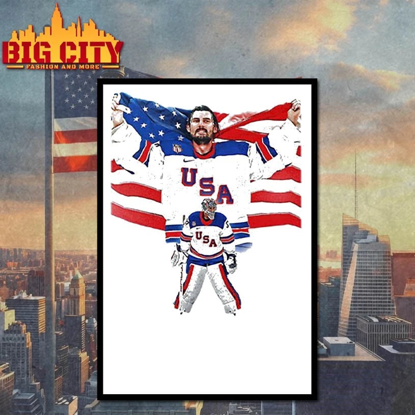 Connor Hellebuyck USA Hockey Champions 2026 T-shirt
