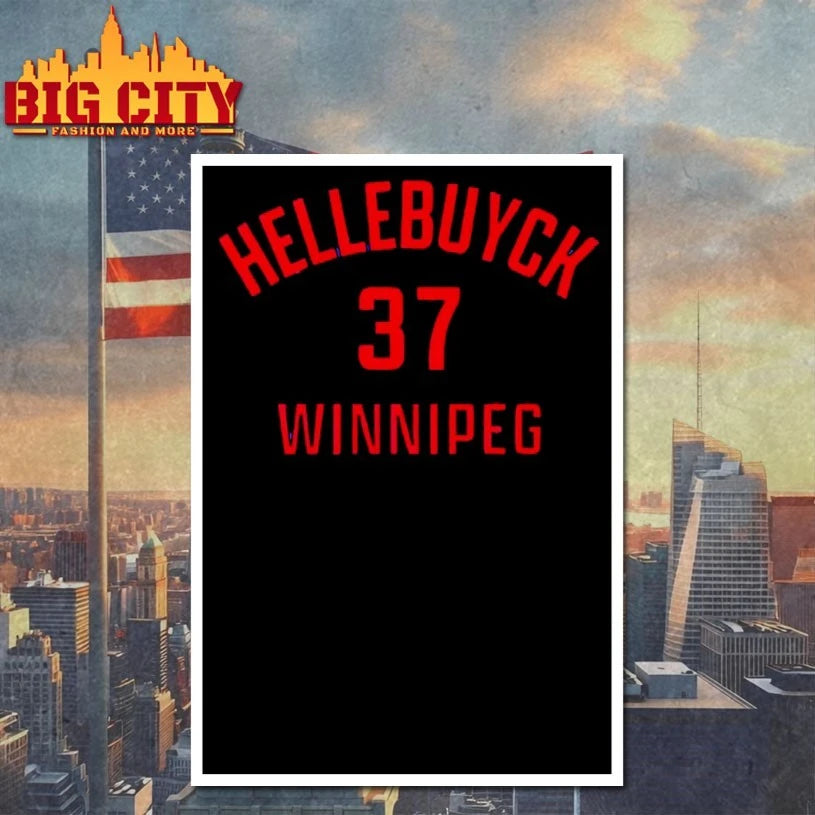 Connor Hellebuyck Winnipeg Name &amp; Number t-shirt