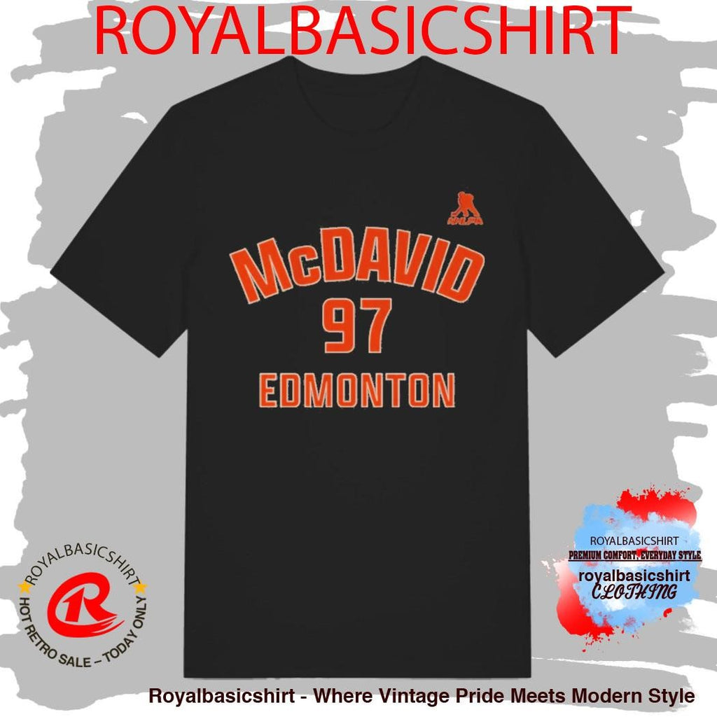 Connor McDavid Edmonton Name &amp; Number Shirt