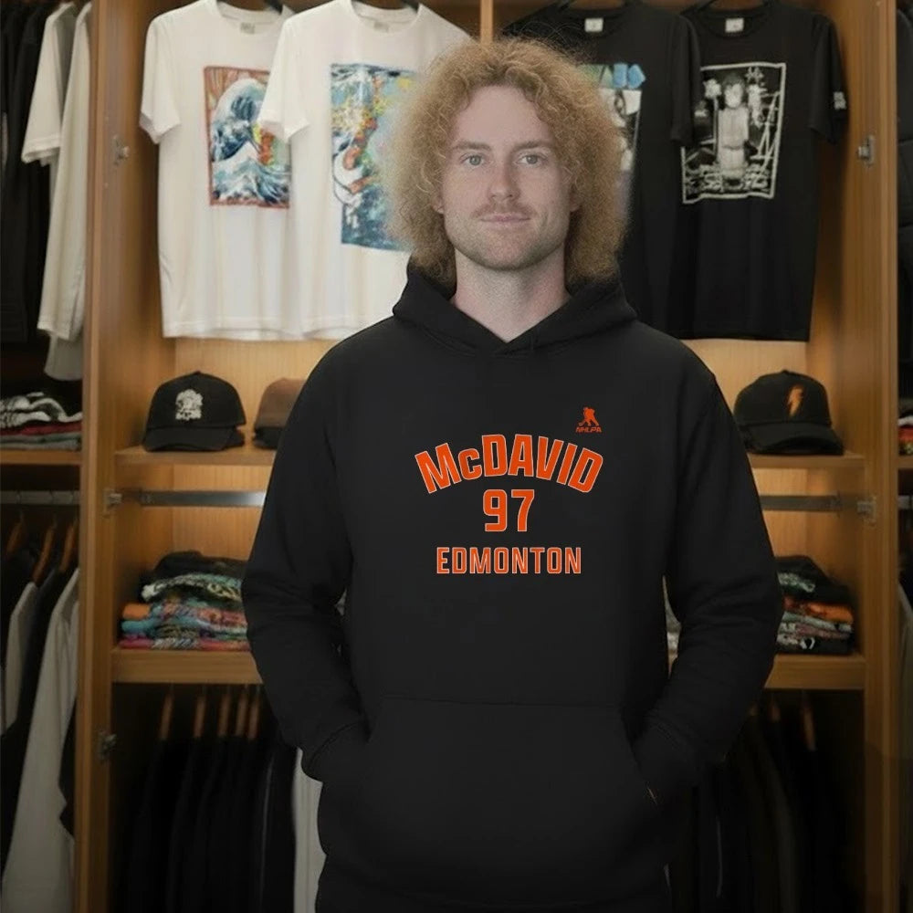 Connor McDavid Edmonton Name &amp; Number Youth T-Shirt