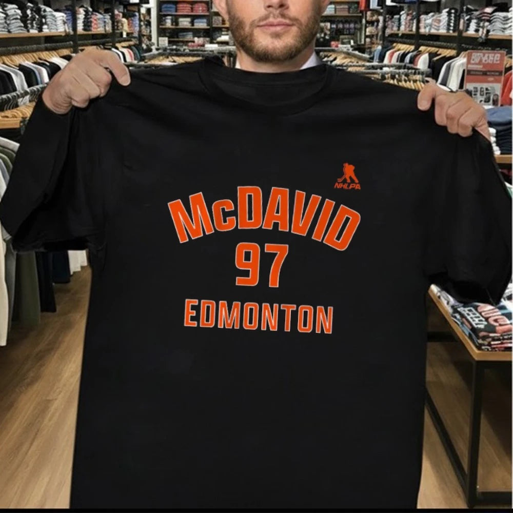 Connor McDavid Edmonton Name &amp; Number Youth T-Shirt