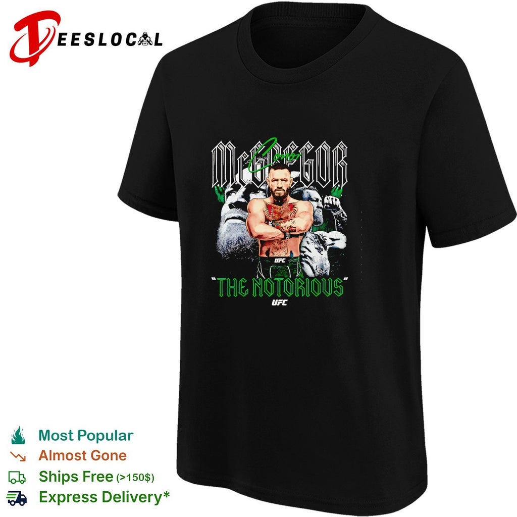 Conor McGregor crossing arms the notorious shirt