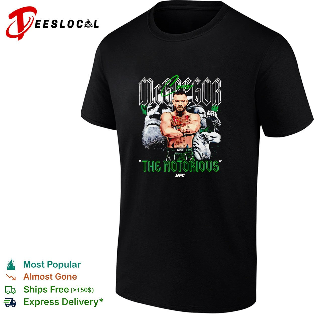Conor McGregor crossing arms the notorious shirt