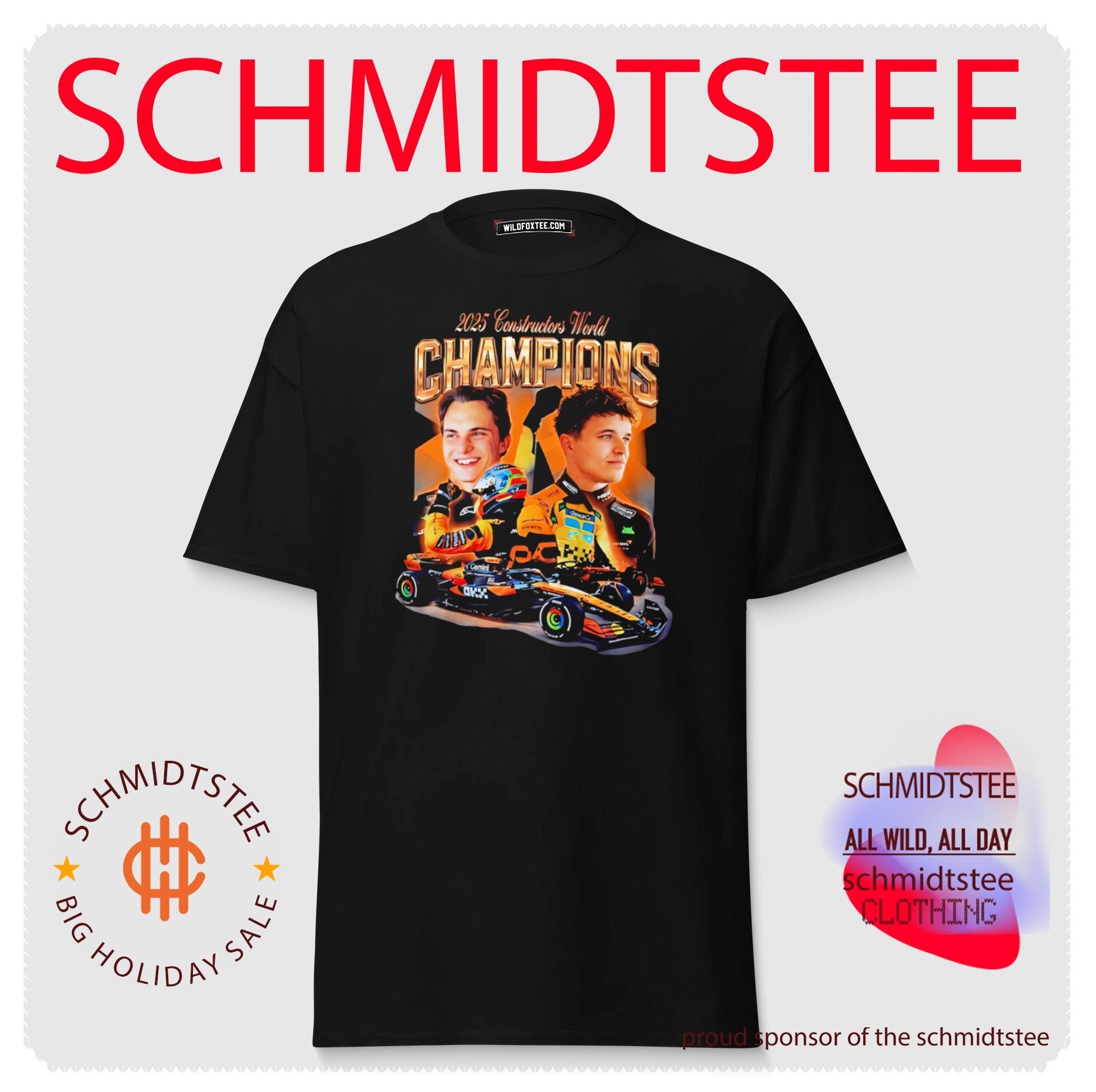 Constructors World Champions Lando & Oscar Formula 1 2025 shirt