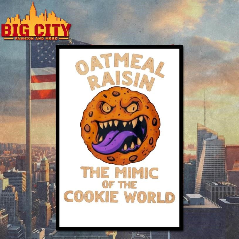 Cookie Monster Oatmeal Raisin The Mimic Of The Cookie World Shirt