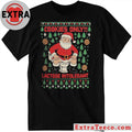 Cookies Only Santa Toilet Lactose Intolerant Ugly Christmas T-Shirt