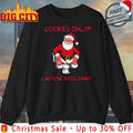 Cookies only Santa Toilet lactose intolerant christmas shirt