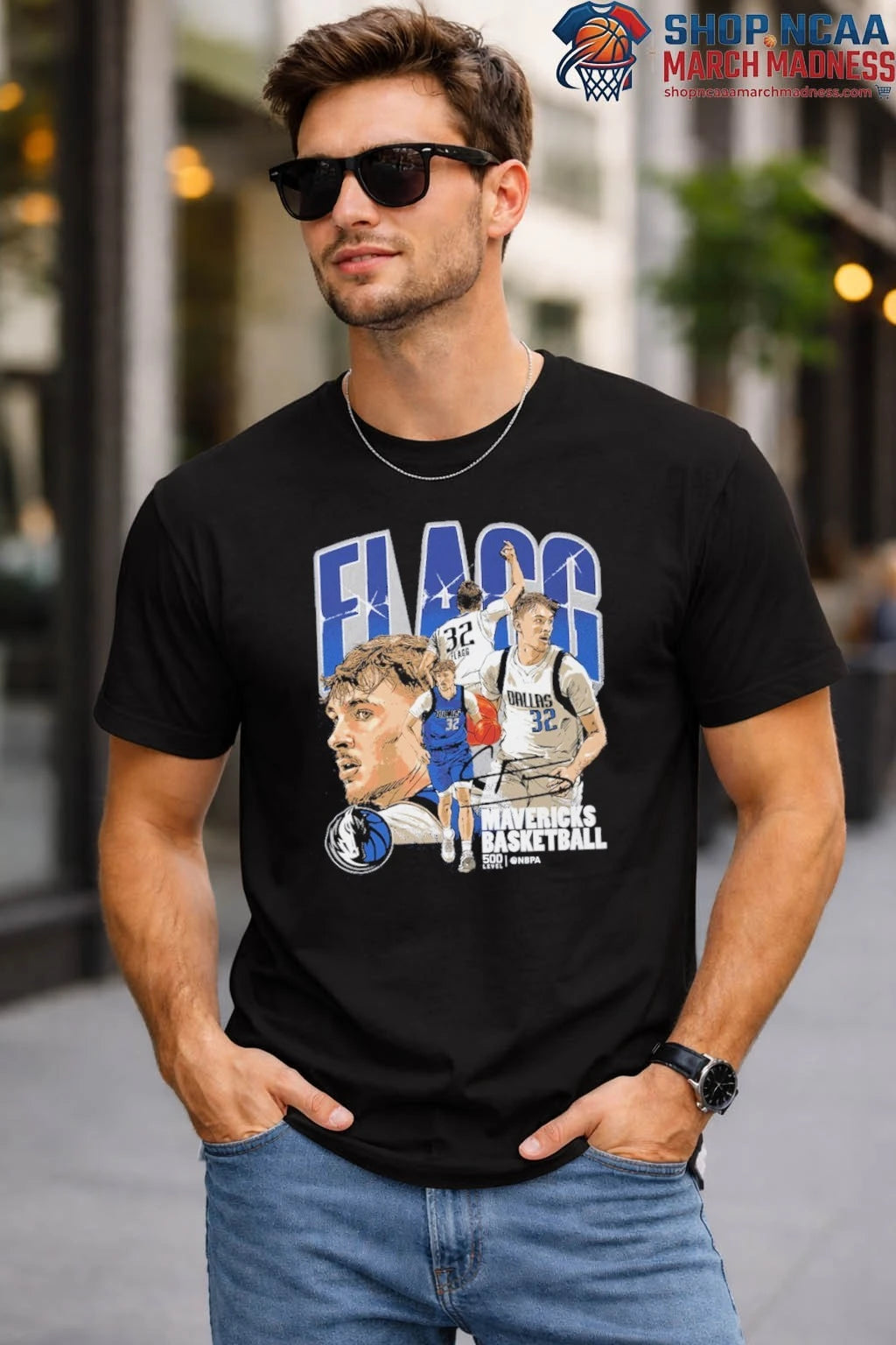 Cooper Flagg Dallas Mavericks Collage Signature T-Shirt