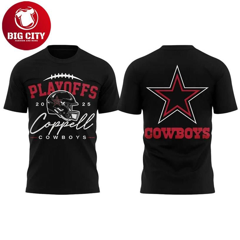 Coppell Cowboys Football 2025 Two Sided Shirt