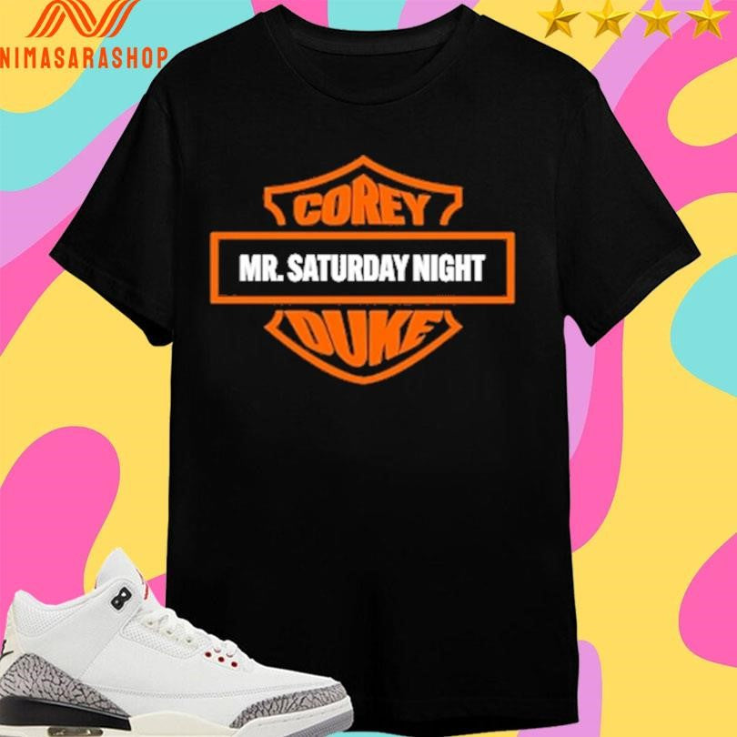 Corey Duke Badge Mr Saturday Night Shirts