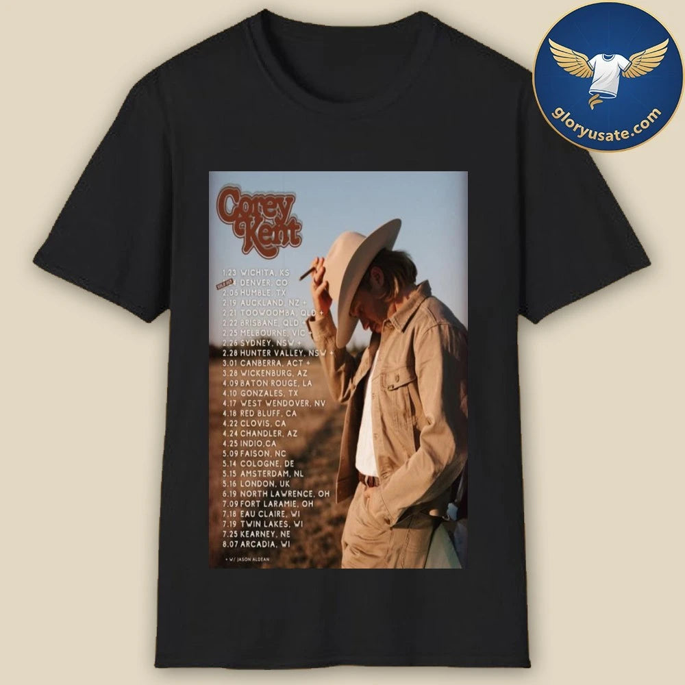 Corey Kent Tour 2026 Poster Dates Shirt