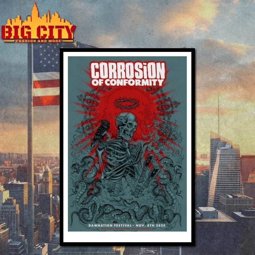 Corrosion Of Conformity Damnation Festival On Nov 8 2025 In Manchester UK Poster shirt