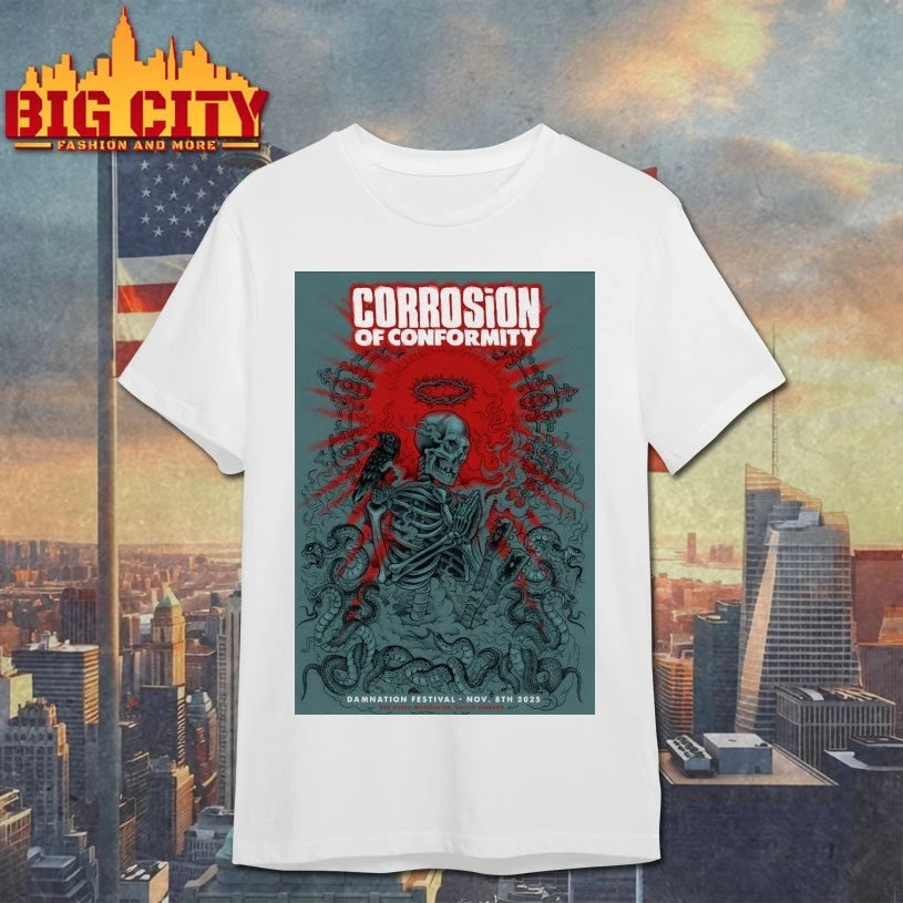 Corrosion Of Conformity Damnation Festival On Nov 8 2025 In Manchester UK Poster shirt
