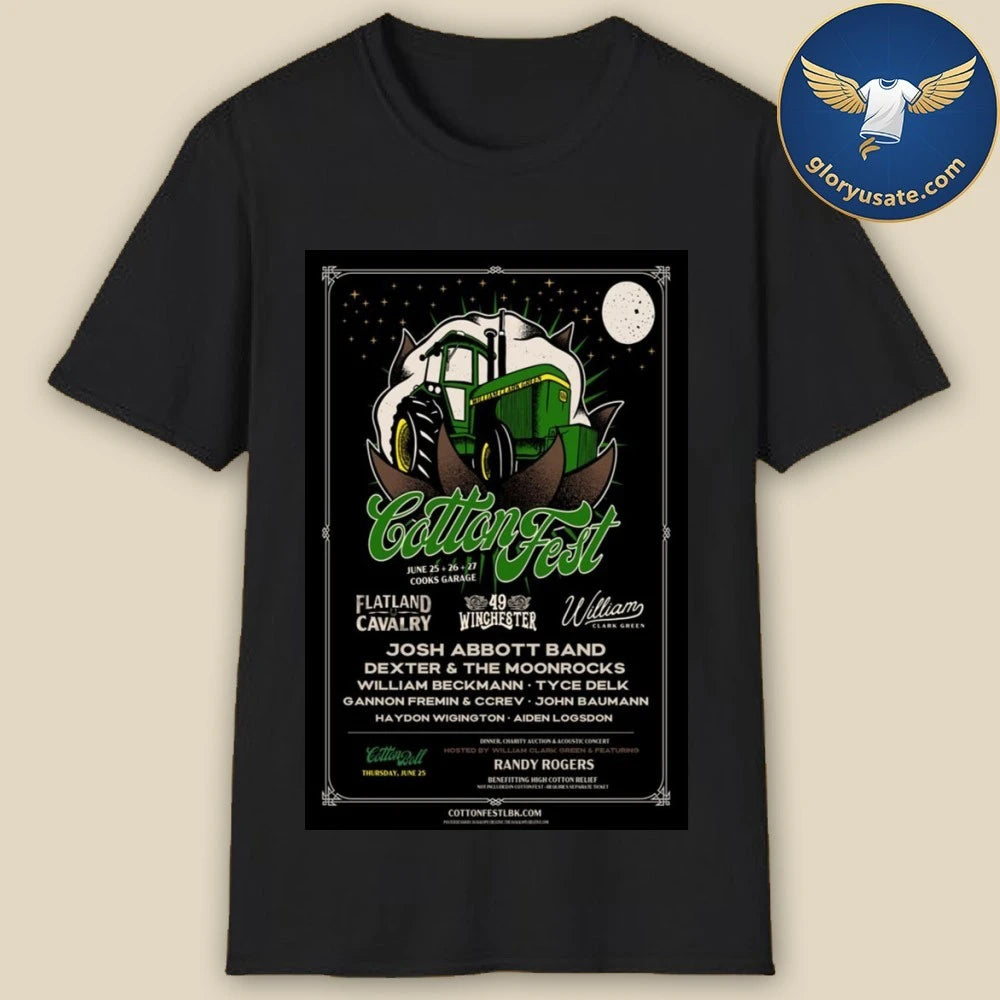 Cotton Fest June 25-27 2026 Cooks Garage Texas Poster Shirt