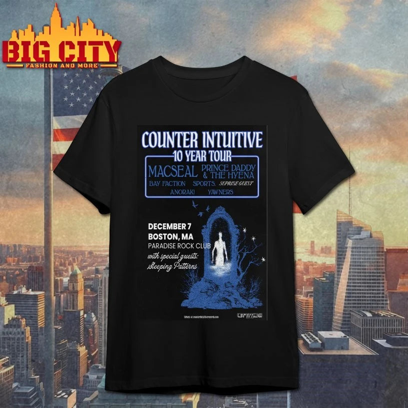 Counter Intuitive Records Tour Boston, MA Dec 07 2025 Poster shirts
