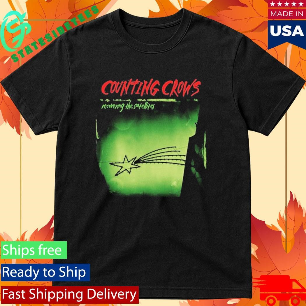 Counting Crows Black Tee Recovering The Satellites Shirt