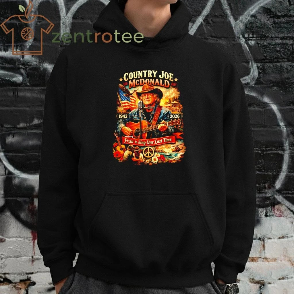Country Joe McDonald Tribute Shirt 1942-2026  Folk Legend Memorial Tee