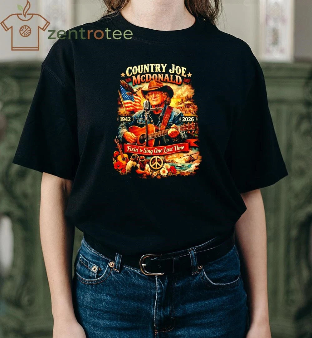Country Joe McDonald Tribute Shirt 1942-2026  Folk Legend Memorial Tee