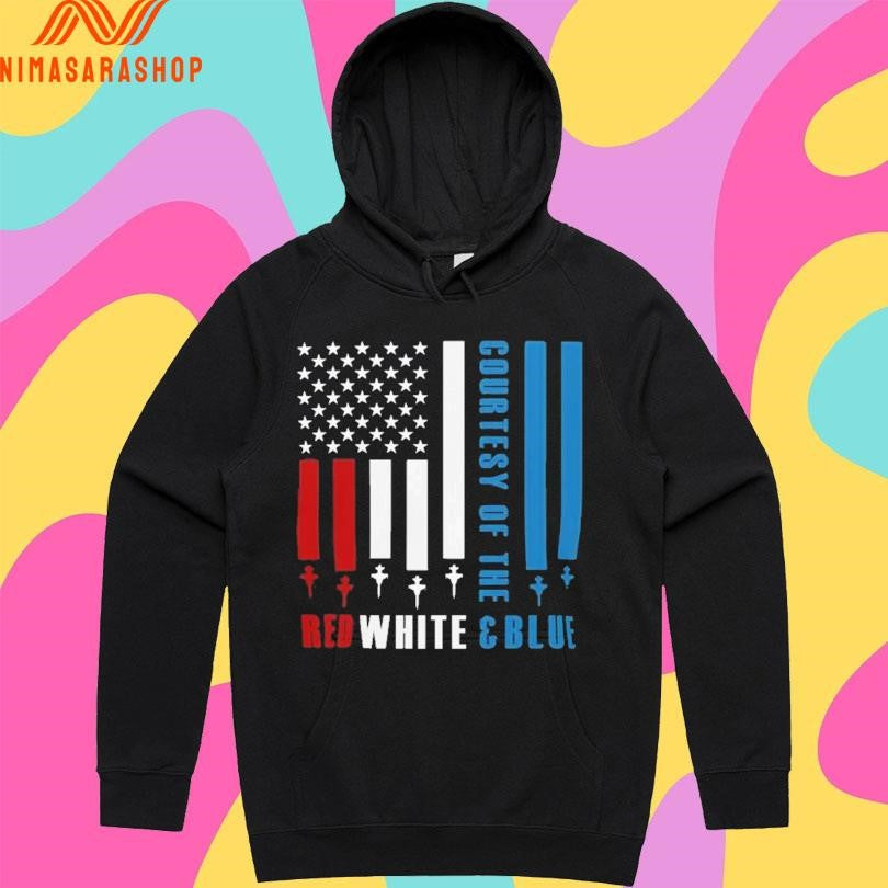 Courtesy Of The Red White And Blue flag Shirts