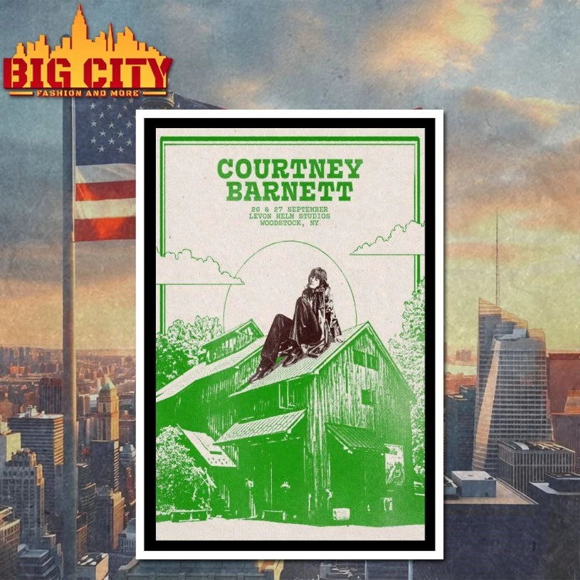 Courtney Barnett Tour Woodstock, NY 26 + 27 Sep 2025 Poster shirts